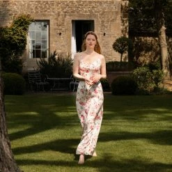 Bertioli By Thyme Silk Dress In Pink Rose Silkwear