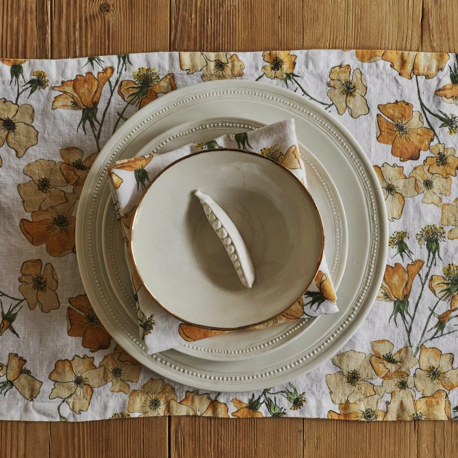 Bertioli By Thyme Table Linens Yellow Rose Placemat 5 Bertioli By Thyme Table Linens Yellow Rose Placemat