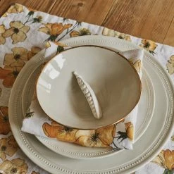 Bertioli By Thyme Table Linens Yellow Rose Napkin