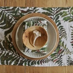 Thyme Hand Turned Wooden Dinner Plate