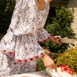 Flora Sardalos Womenswear Amargos Dress - Almond Blossom