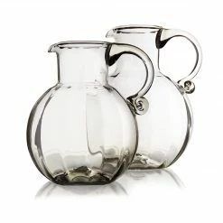 Thyme Optic Glass Water Jug