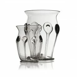 Thyme Glassware Dot Vase In Clear