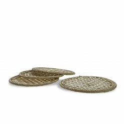 Colombia Collective Sandra Woven Palm Coaster (Set Of 4)