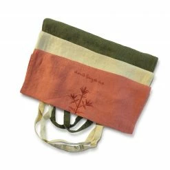 Bertioli By Thyme Embroidered Book Bag In Dark Green Bags & Baskets