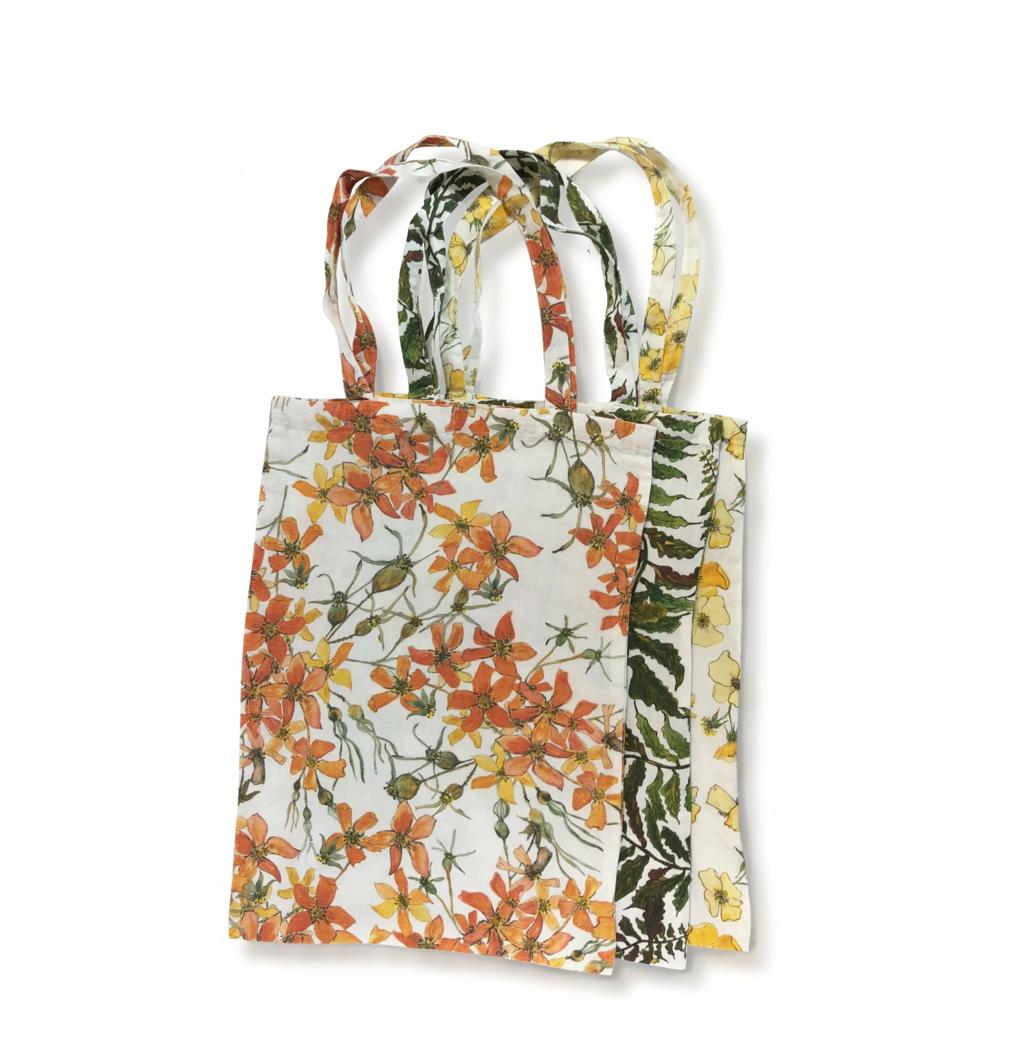 Bertioli By Thyme Bags & Baskets Fern Printed Linen Book Bag 4 Bertioli By Thyme Bags & Baskets Fern Printed Linen Book Bag