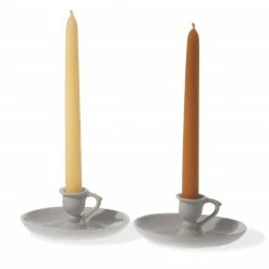 Gold And Black Candles Pair Of Beeswax Candles Candles And Candlesticks