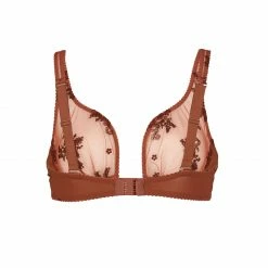 Coutille Soft Slipper Bra In Amaranth Accessories