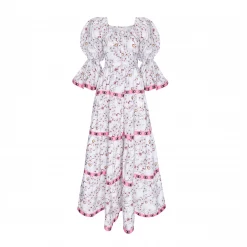 Flora Sardalos Womenswear Amargos Dress - Almond Blossom