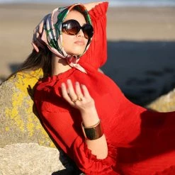 Tidings Silk Scarf - Bloom With Grace 7 Tidings Silk Scarf - Bloom With Grace