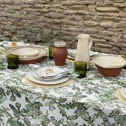 Salaheddin Recycled Water Glass- Olive