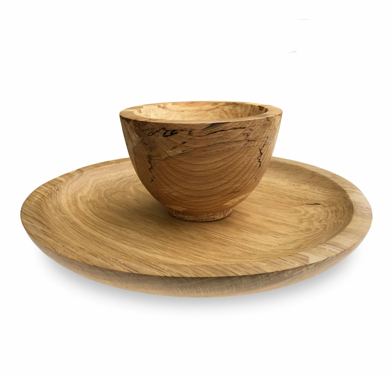 Thyme Hand Turned Wooden Nibble Bowl 4 Thyme Hand Turned Wooden Nibble Bowl
