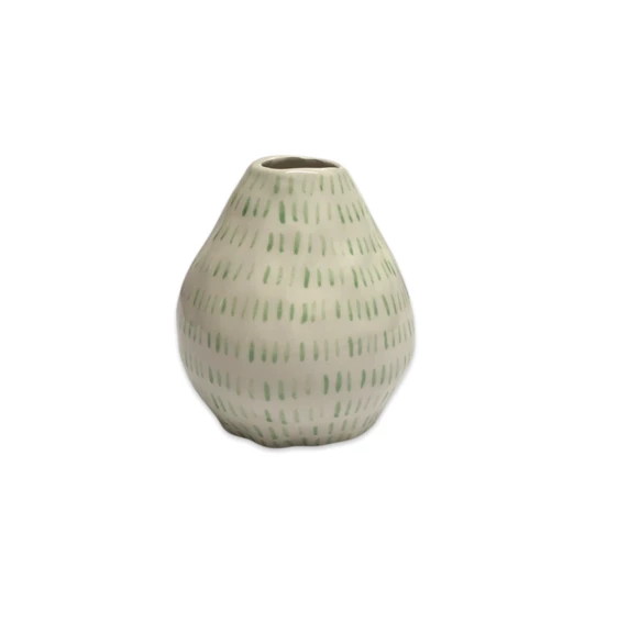 Lomito Bud Vase With Green Dots 3 Lomito Bud Vase With Green Dots