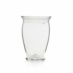 Thyme Spiral Line Glass Vase In Clear Glassware