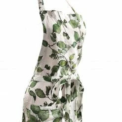 Bertioli By Thyme Aprons Cobnut Printed Linen Apron