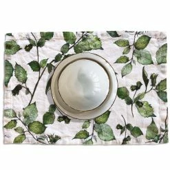 Bertioli By Thyme Table Linens Cobnut Linen Placemat