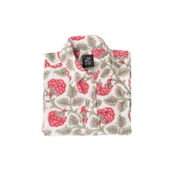 Wild Rose Menswear Block Printed Shirt-Kibobakasi