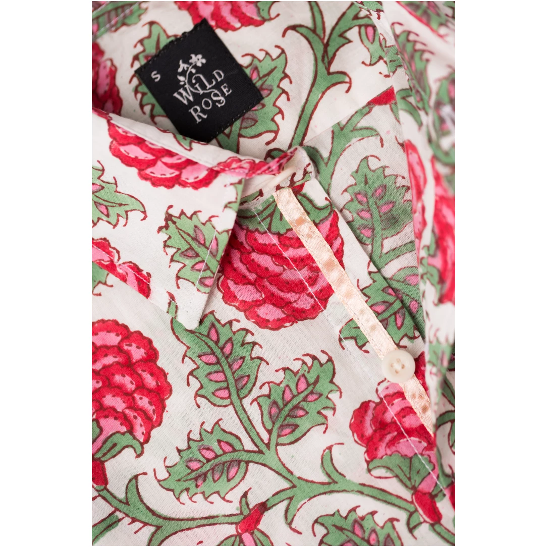 Wild Rose Menswear Block Printed Shirt-Kibobakasi 6 Wild Rose Menswear Block Printed Shirt-Kibobakasi