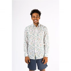 Wild Rose Block Printed Shirt-Zabibu Menswear