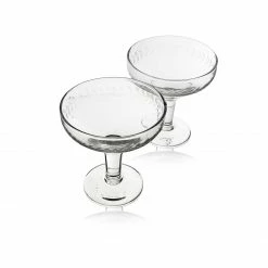 Grand Illusions Drinkware Etched Champagne Coupe