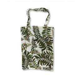 Bertioli By Thyme Bags & Baskets Fern Printed Linen Book Bag