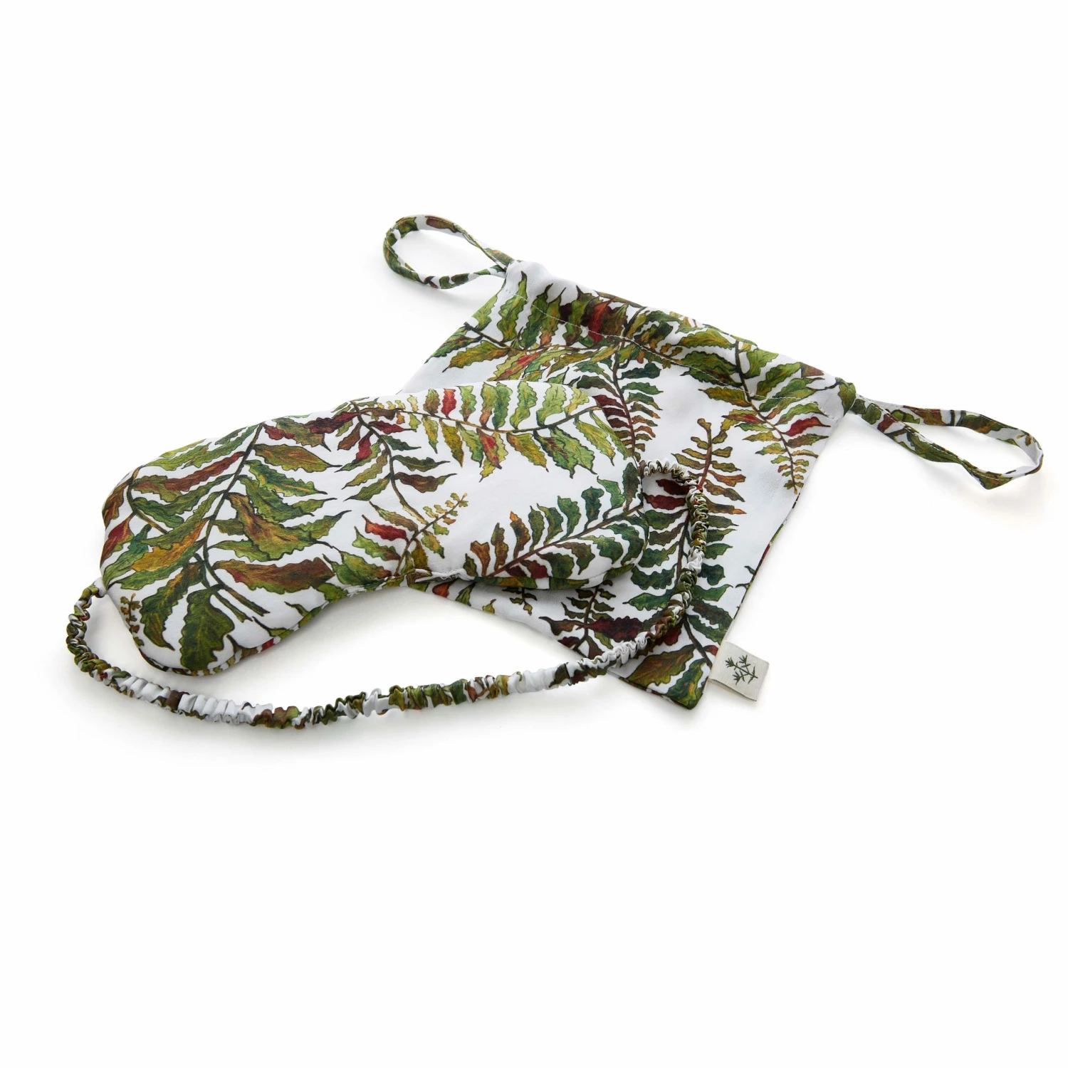 Bertioli By Thyme Silk Sleep Mask In Fern 4 Bertioli By Thyme Silk Sleep Mask In Fern