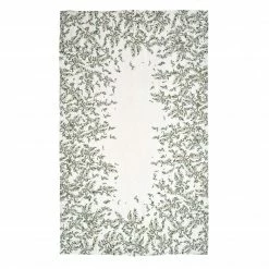 Bertioli By Thyme Olive Border Linen Table Cloth