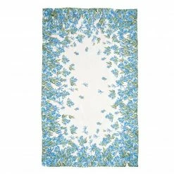 Bertioli By Thyme Table Linens Iris Border Linen Table Cloth