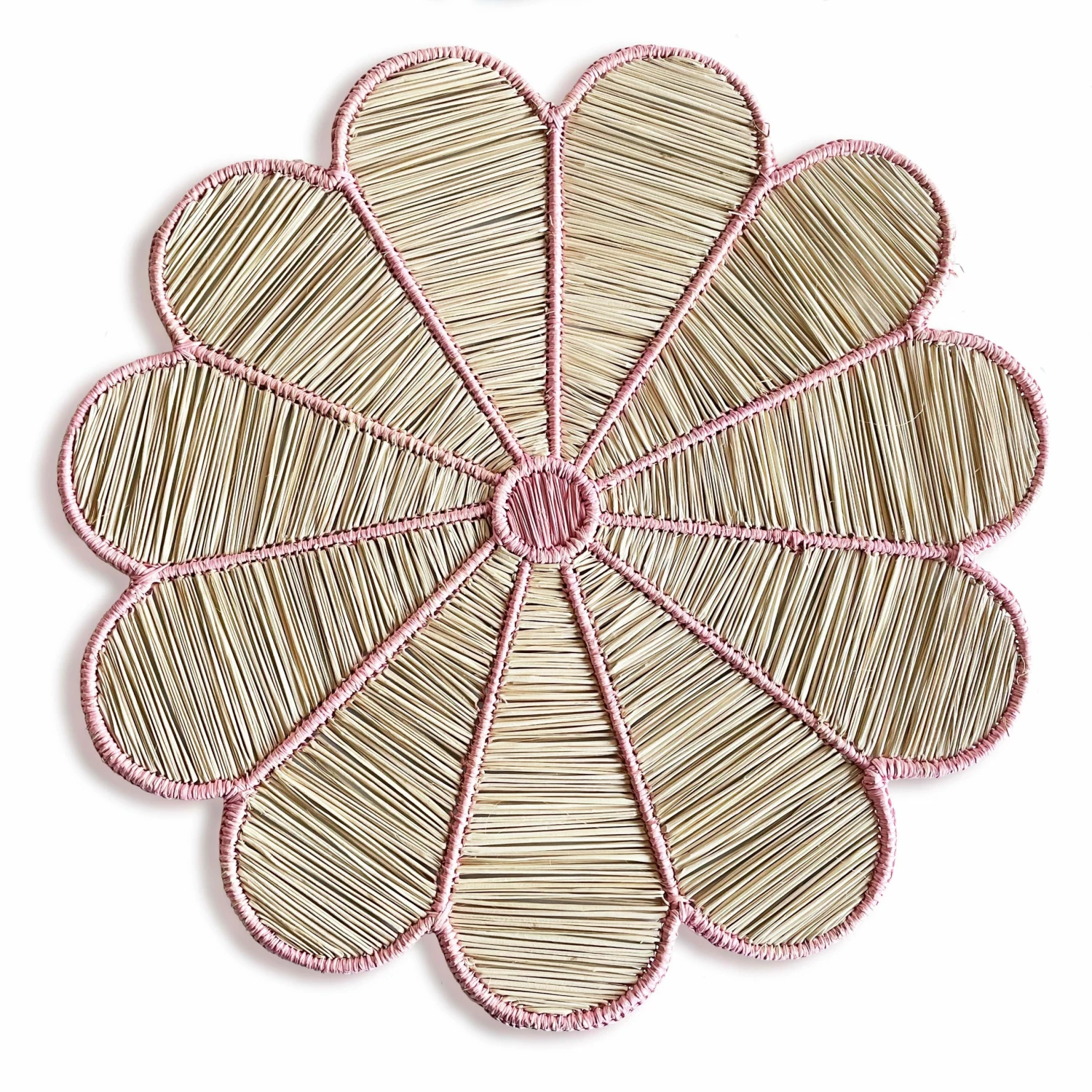 Colombia Collective Conchita Woven Placemat - Rose Pink Placemats 3 Colombia Collective Conchita Woven Placemat - Rose Pink Placemats