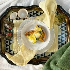 Bertioli By Thyme Table Linens French Vanilla Linen Placemat