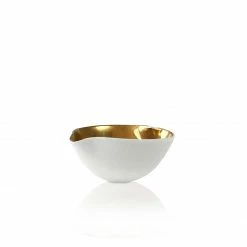 Thyme Ceramics Shiny Gold Heart Bowl