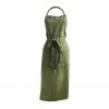 Bertioli By Thyme Aprons Dark Green Embroidered Linen Apron