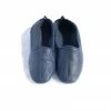 Thyme Leather Slippers In Blue