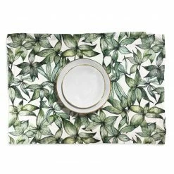 Bertioli By Thyme Hellebore Leaves Linen Placemat Table Linens