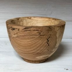 Thyme Hand Turned Wooden Nibble Bowl 8 Thyme Hand Turned Wooden Nibble Bowl