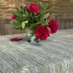 Bertioli By Thyme Green Stem Linen Table Cloth