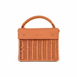 Wicker Wings Kuai Bag In Orange