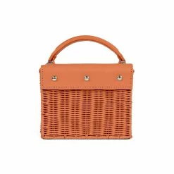 Wicker Wings Kuai Bag In Orange
