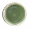 Thyme Ceramics Hand Made Dinner Plate With Painted Spring Green Centre