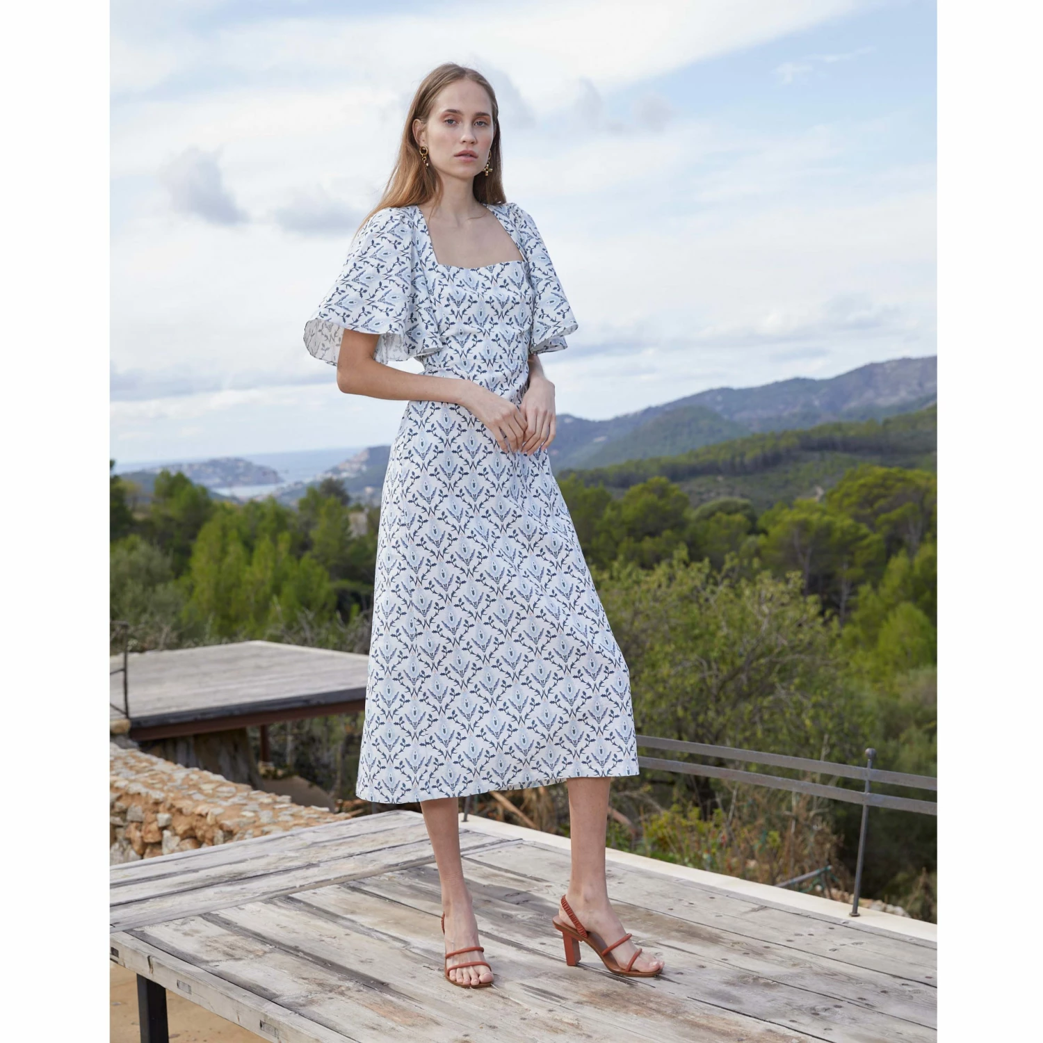 Seren Lee Dress In Iznik Print Womenswear 3 Seren Lee Dress In Iznik Print Womenswear