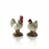 Quail Sussex Hen & Cockerel Salt & Pepper Shakers Ceramics