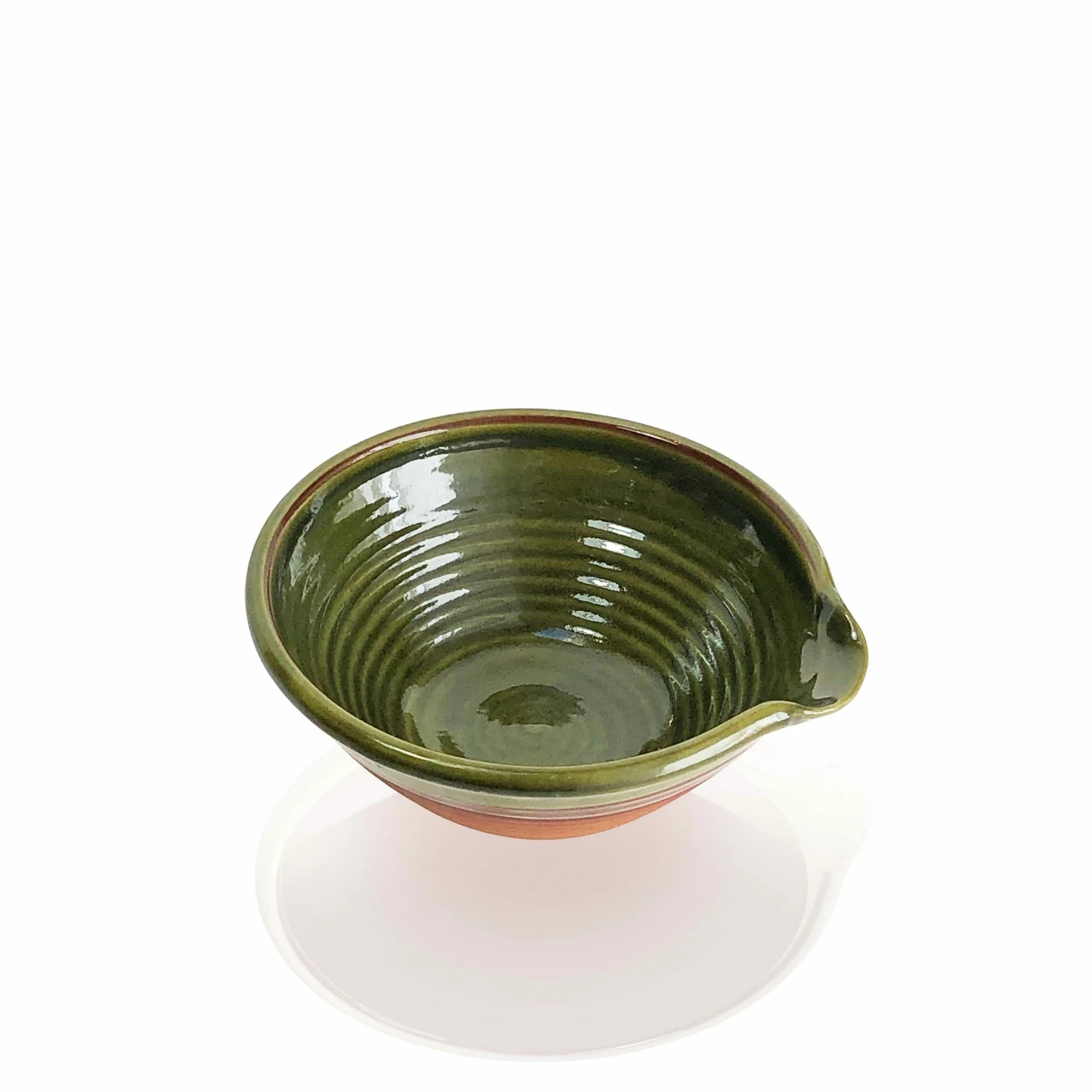 Thyme Small Lipped Farmhouse Bowl In Green Ceramics 4 Thyme Small Lipped Farmhouse Bowl In Green Ceramics