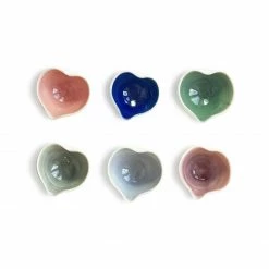 Thyme Heart Bowl With Deep Blue Centre Ceramics