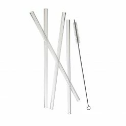 SERAX Juice Glass Straw Set Of 4 Drinkware