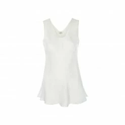 Bertioli By Thyme Silk Camisole Top In Plain White Silkwear
