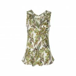 Bertioli By Thyme Silkwear Silk Camisole Top In Fern