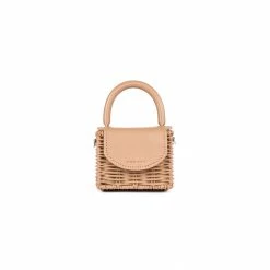 Wicker Wings Micro Babing Bag In Camel