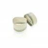 Thyme Ceramics Ceramic Napkin Ring With Light Green Stripe