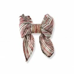 Deborah Brett Hand Painted Red Stem Stripe Napkin Ring