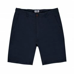 Love Brand Linen Shorts In Navy
